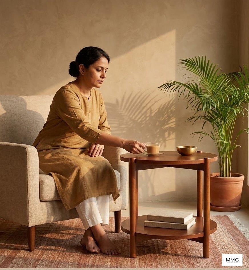 Clara End Table in a home setting