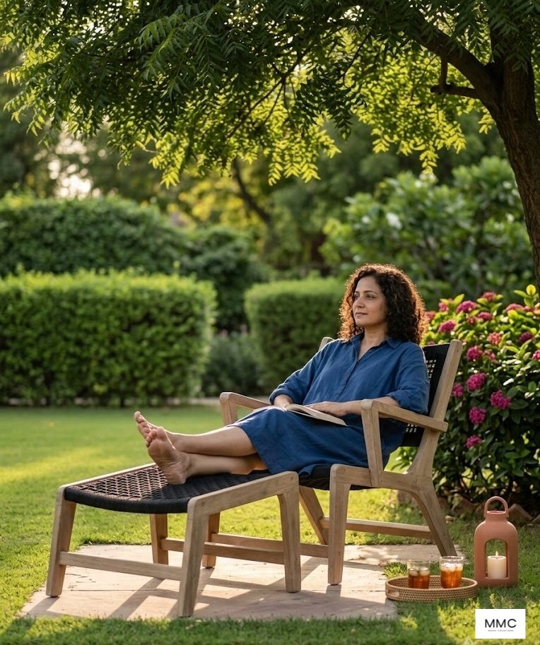 Nest Comfort Arm Chair in a home setting