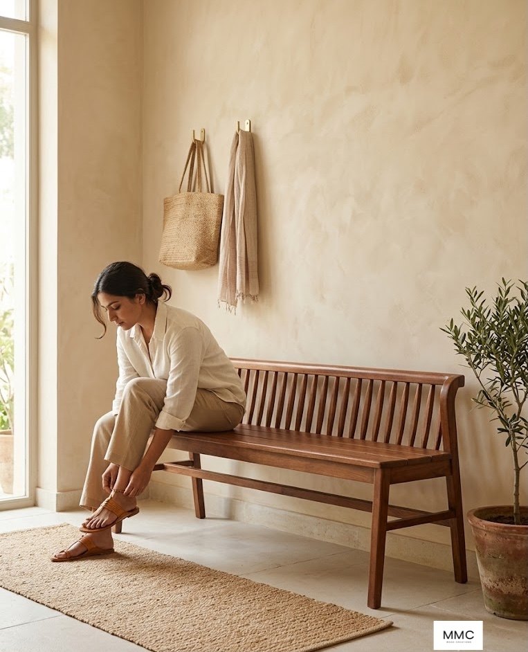 Phelan Bench in a home setting