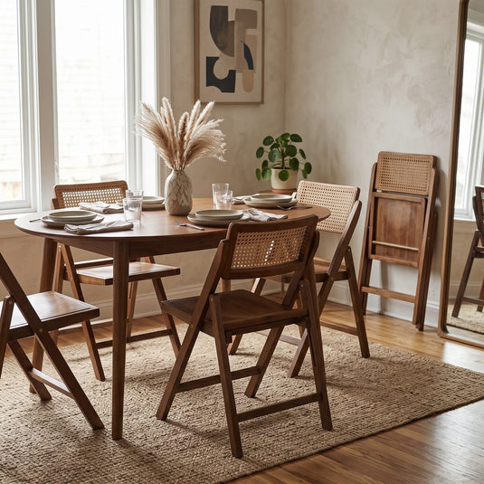 Dante Wooden Folding Chair (Set of 2)