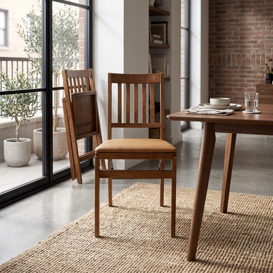 Rhyem Wooden Folding Chair (Set of 2)
