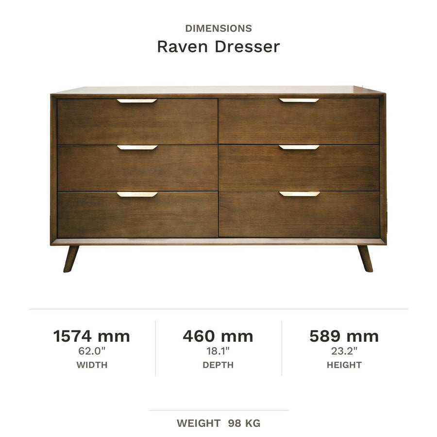 Dimension drawing for Raven Dresser
