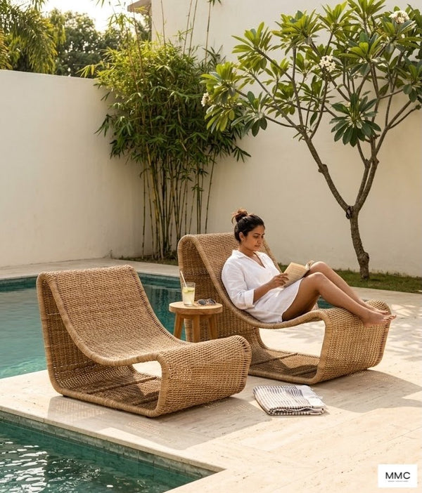 Ibiza Sun Bed (2 Pieces) in a home setting